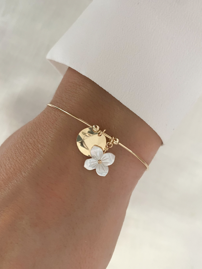 Bracelet Large Jonc Farandole de Fleurs Bracelet Large Jonc Farandole de Fleurs