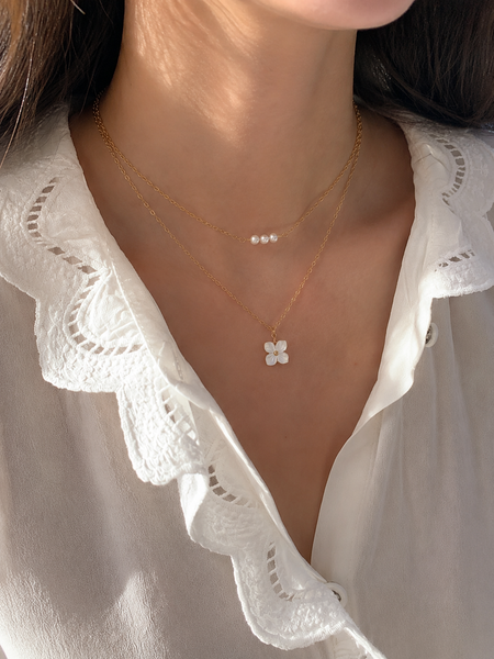 COLLIER DOUBLE RANG TIARÉ