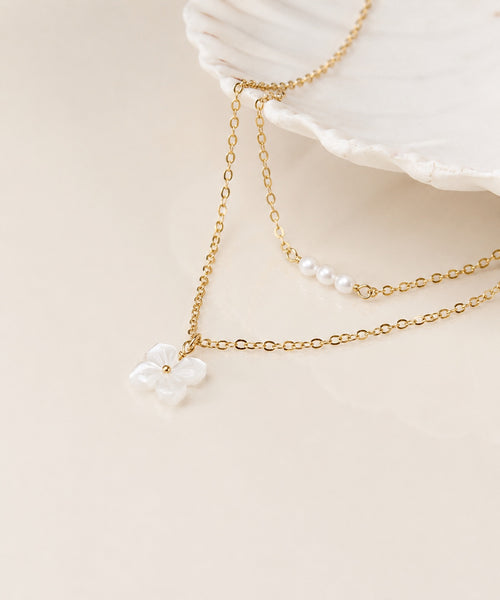 COLLIER DOUBLE RANG TIARÉ
