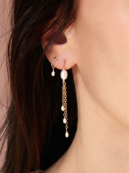 Puces d'oreilles Halo réalisées en or laminé 14k 