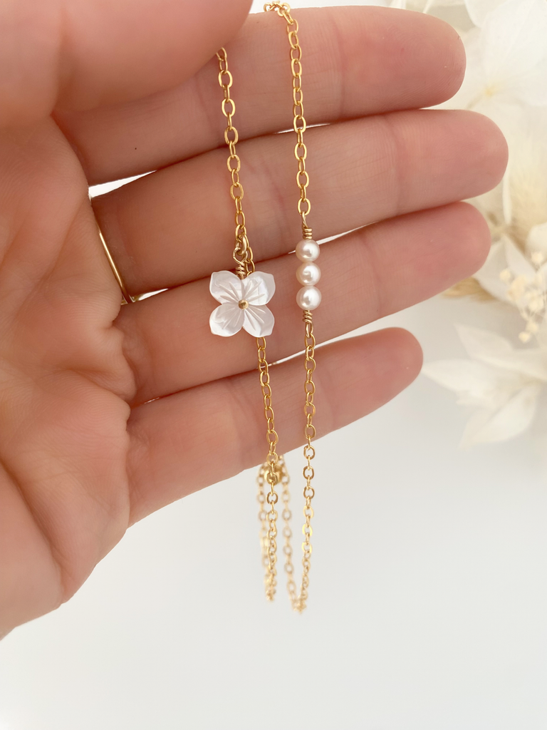 collier fleur tiaré gold filled idée cadeau femme plaqué