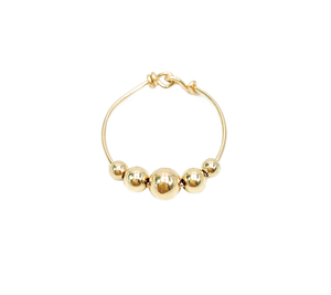 Bague Stella en gold filled 14k composée de perles remplies d'or